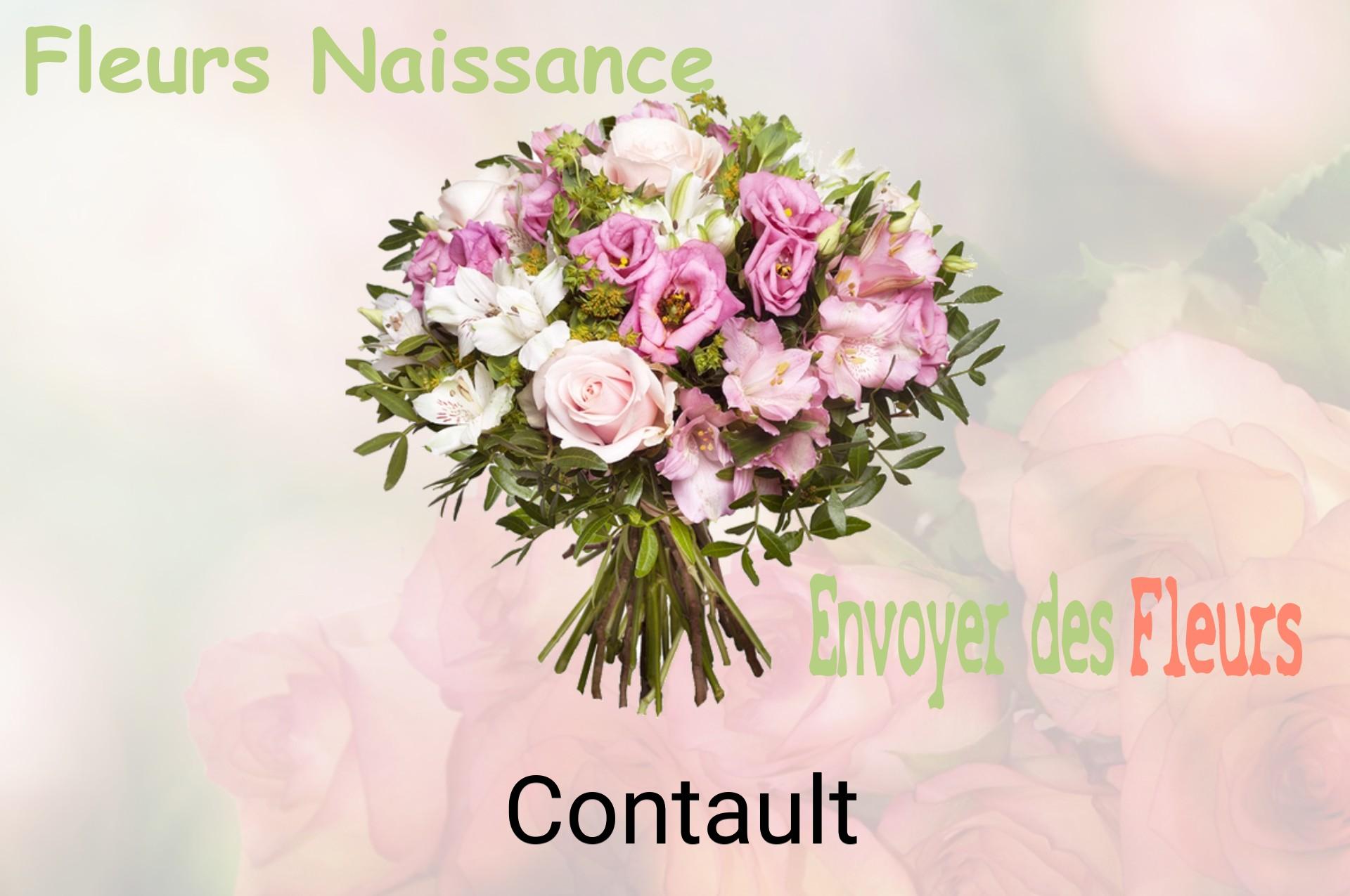 Bouquet de fleurs de naissance livré à Contault